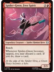 Magic: The Gathering Spider-Gwen, Free Spirit (90) Near Mint