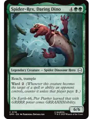 Magic: The Gathering Spider-Rex, Daring Dino (116) Near Mint
