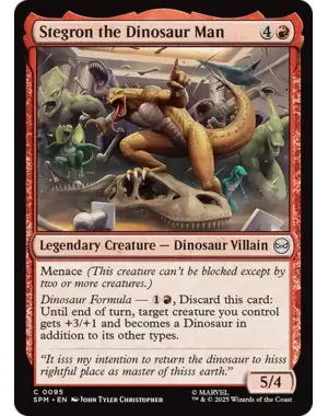 Magic: The Gathering Stegron the Dinosaur Man (95) Near Mint