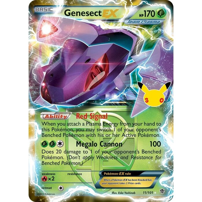 Pokemon Genesect EX (011) (Team Plasma) Lightly Played HoloFoil