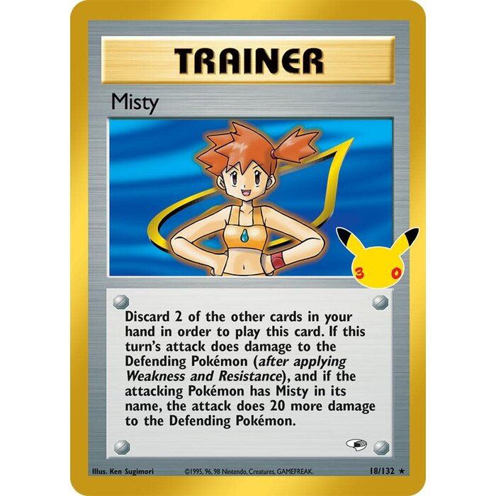 Pokemon Misty (018) Lightly Played Holofoil