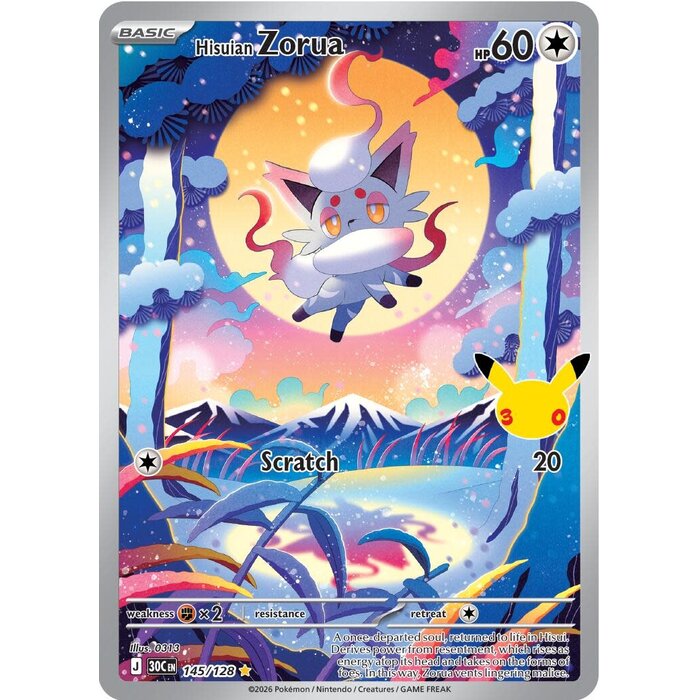 Pokemon Hisuian Zorua (145) Lightly Played Holofoil