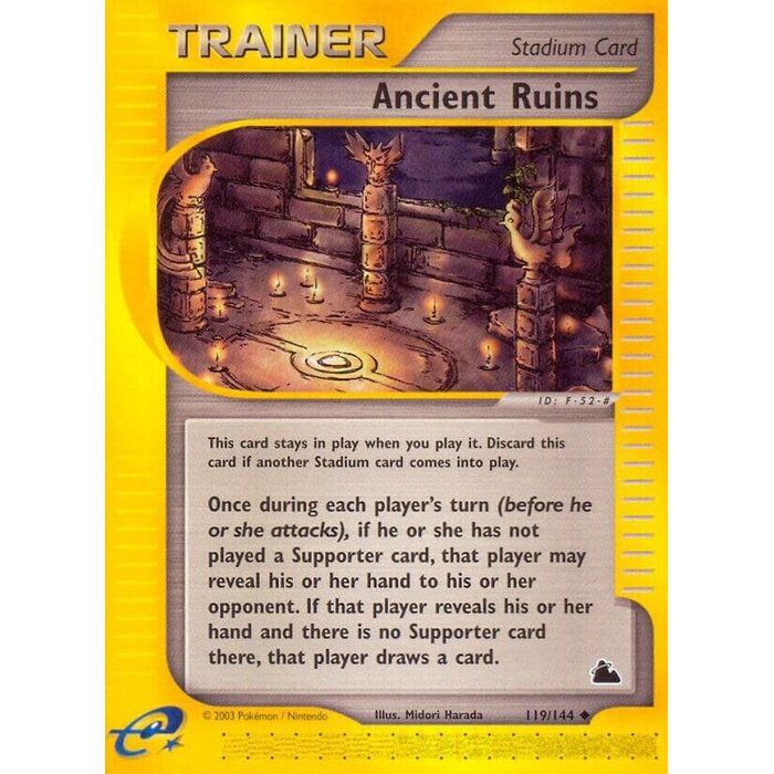Pokemon Ancient Ruins (119) Damaged