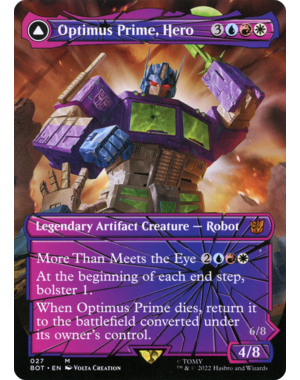 Magic: The Gathering Optimus Prime, Hero (Shattered Glass) (027) Lightly Played
