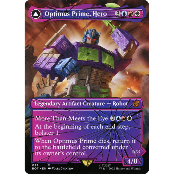 Magic: The Gathering Optimus Prime, Hero (Shattered Glass) (027) Lightly Played