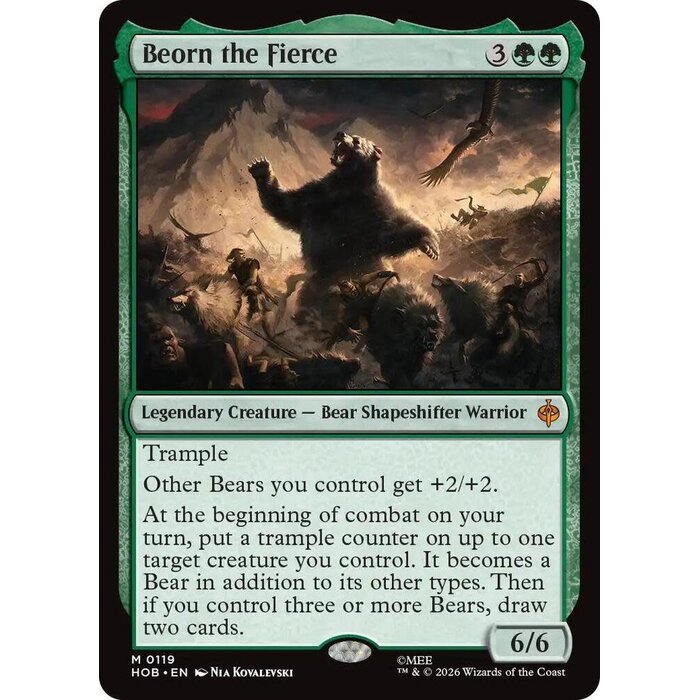 Magic: The Gathering Beorn the Fierce (119) Lightly Played