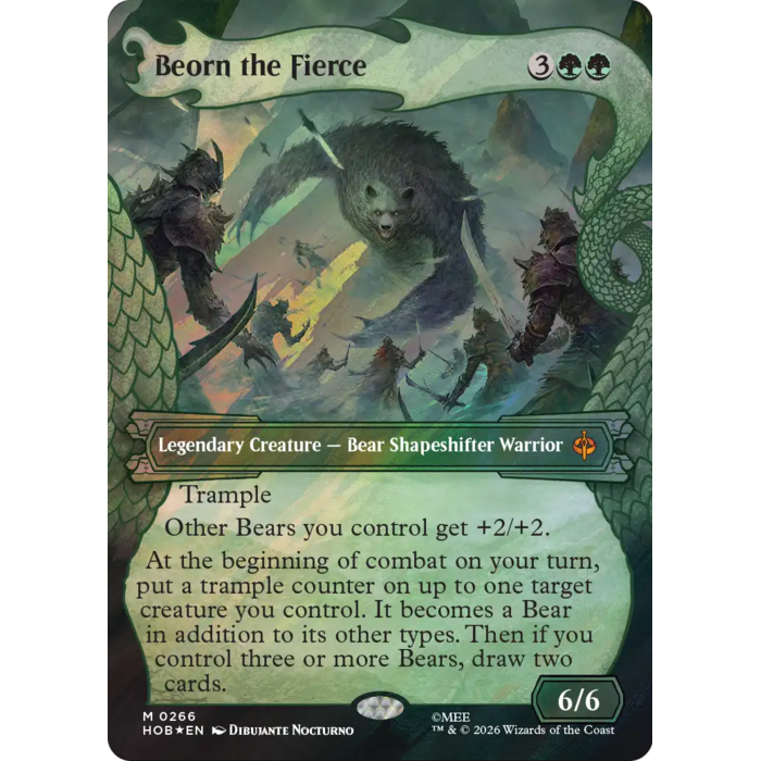 Magic: The Gathering Beorn the Fierce (Showcase) (Surge Foil) (266) Lightly Played Foil