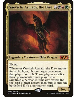 Magic: The Gathering Vaevictis Asmadi, the Dire (225) Lightly Played Foil