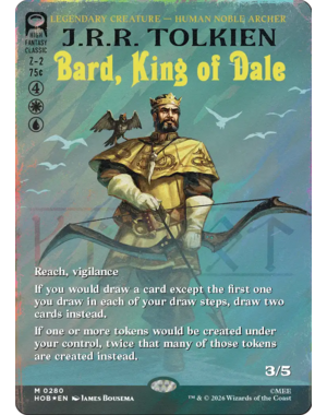 Magic: The Gathering Bard, King of Dale (Borderless) (Surge Foil) (280) Near Mint Foil