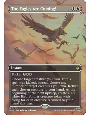 Magic: The Gathering The Eagles Are Coming! (Borderless) (205) Near Mint Foil