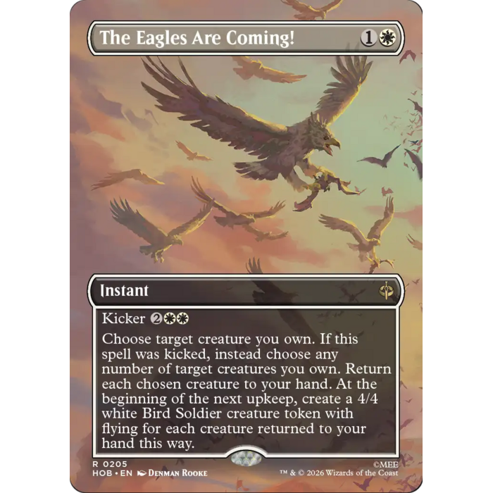 Magic: The Gathering The Eagles Are Coming! (Borderless) (205) Near Mint Foil