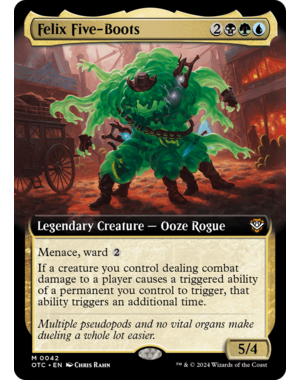 Magic: The Gathering Felix Five-Boots (Extended Art) (042) Lightly Played