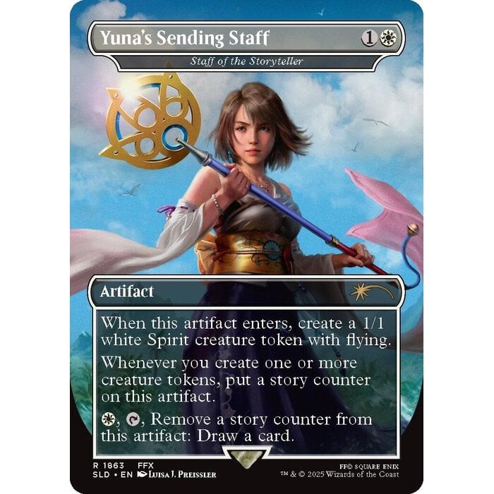 Magic: The Gathering Yuna's Sending Staff - Staff of the Storyteller (1863) Lightly Played