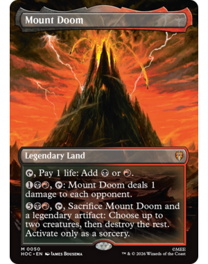 Magic: The Gathering Mount Doom (Borderless) (050) Near Mint