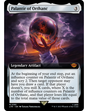 Magic: The Gathering Palantir of Orthanc (Extended Art) (381) Lightly Played