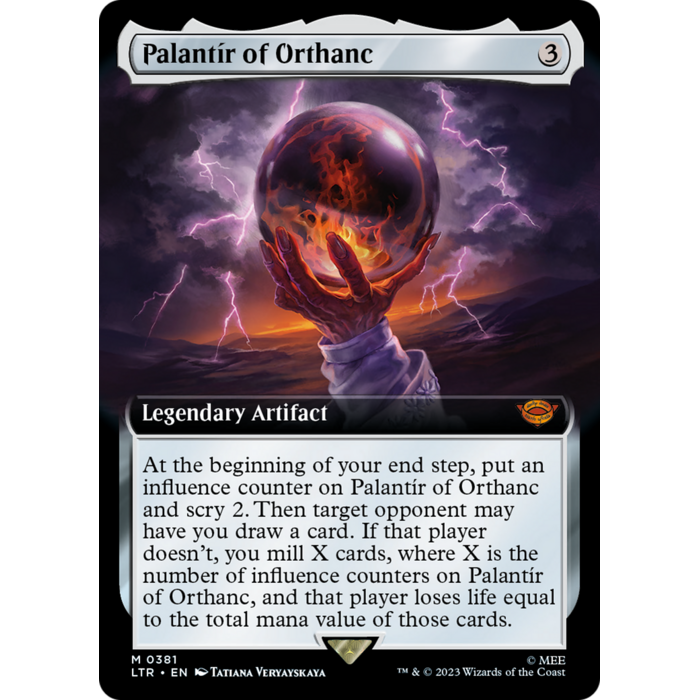 Magic: The Gathering Palantir of Orthanc (Extended Art) (381) Lightly Played