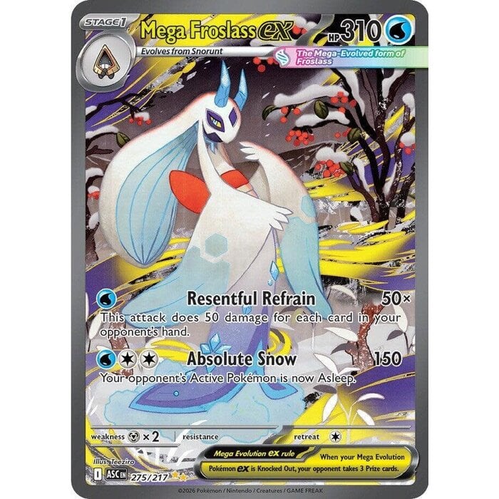 Pokemon Mega Froslass ex (275) Near Mint Holofoil
