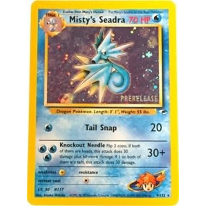 Pokemon Misty's Seadra (Prerelease) (009) Lightly Played Holofoil