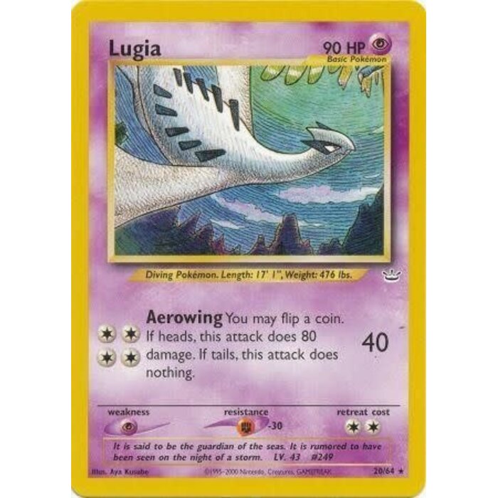 Pokemon Lugia (020) UNL Near Mint