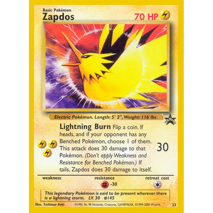Pokemon Zapdos (023) Near Mint