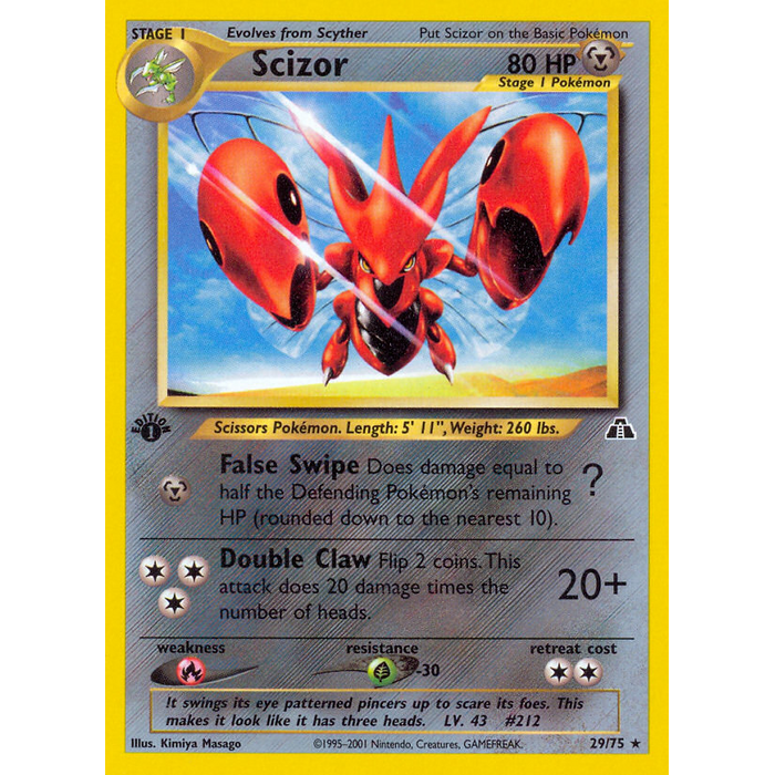 Pokemon Scizor (029) 1st Lightly Played
