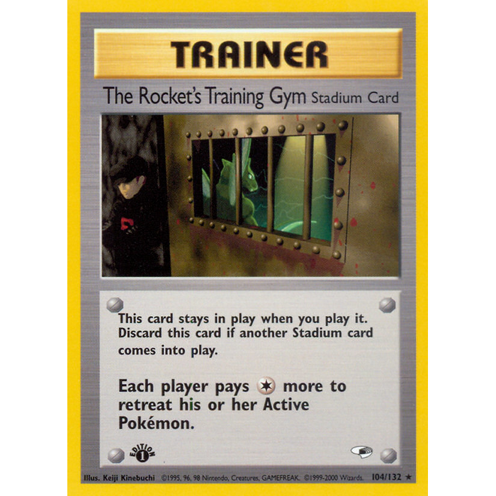 Pokemon The Rocket's Training Gym (104) 1st Lightly Played