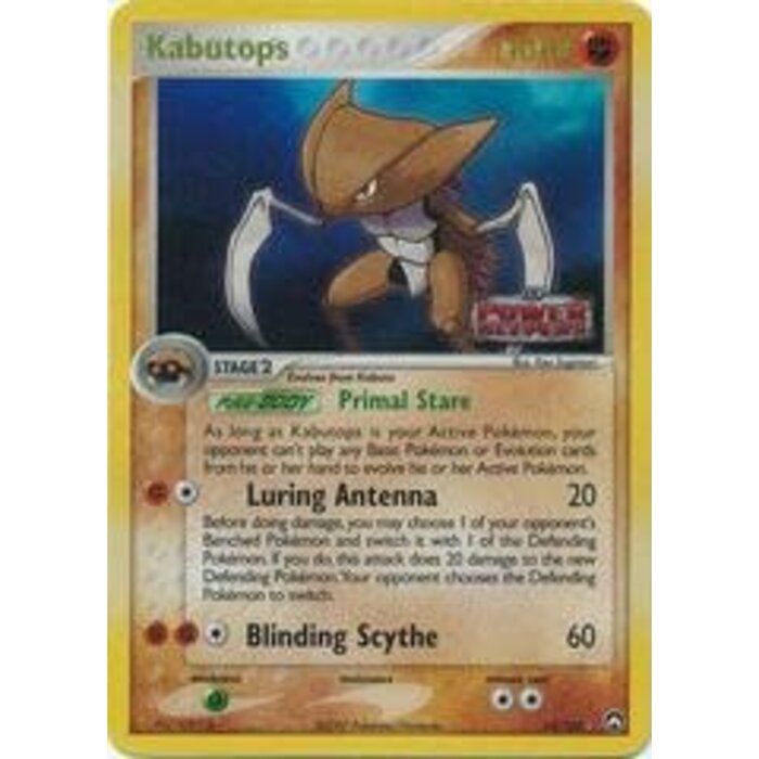 Pokemon Kabutops (Stamped) (010) Moderately Played Reverse Holofoil