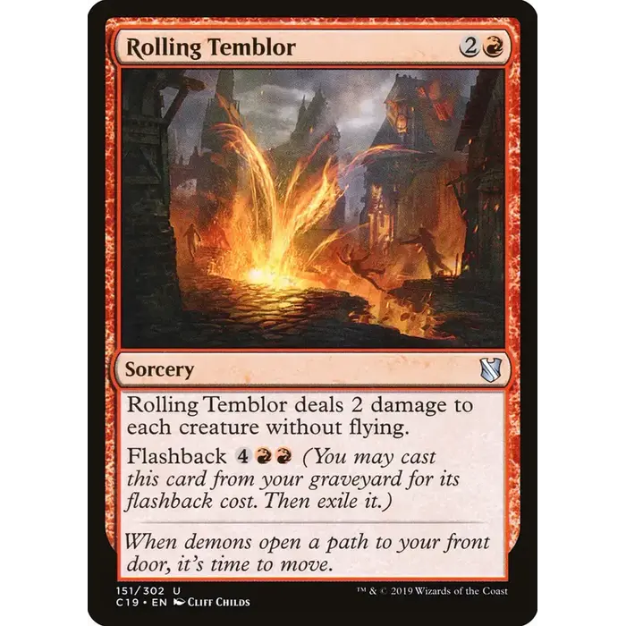 Magic: The Gathering Rolling Temblor (151) Near Mint