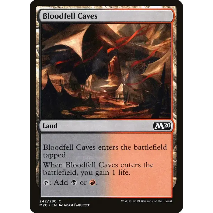 Magic: The Gathering Bloodfell Caves (242) Near Mint