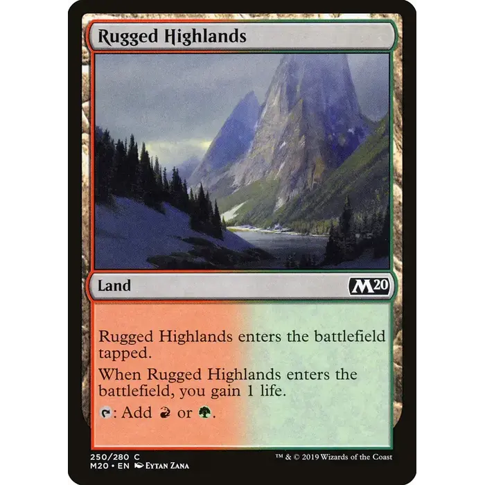 Magic: The Gathering Rugged Highlands (250) Near Mint