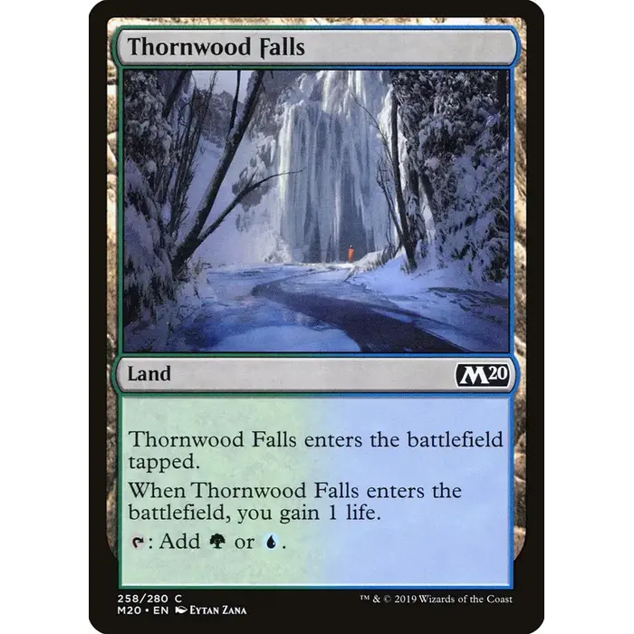 Magic: The Gathering Thornwood Falls (258) Near Mint
