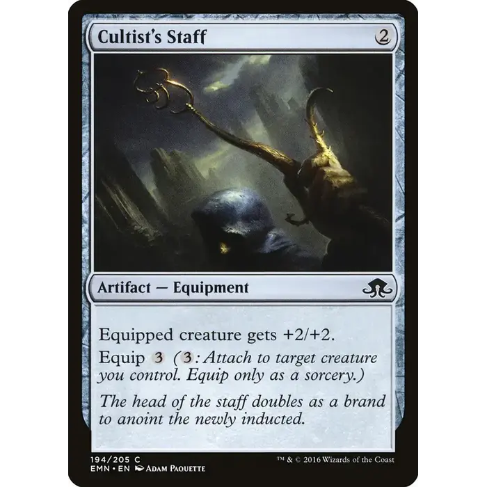 Magic: The Gathering Cultist's Staff (194) Near Mint