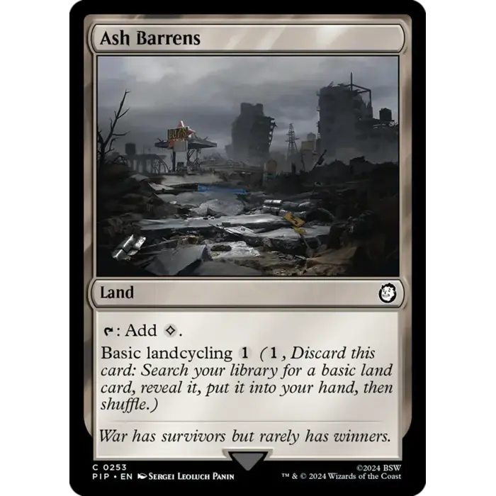 Magic: The Gathering Ash Barrens (253) Near Mint