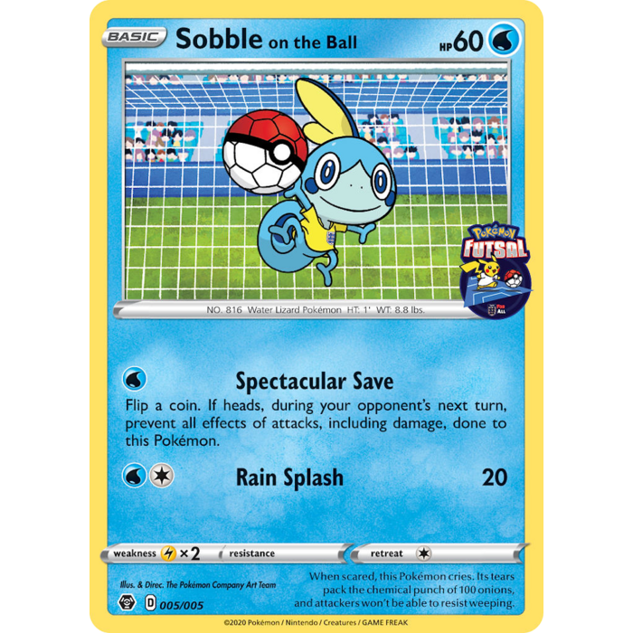 Pokemon Sobble on the Ball (005) Near Mint