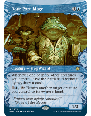 Magic: The Gathering Dour Port-Mage (Showcase) (303) Lightly Played Foil