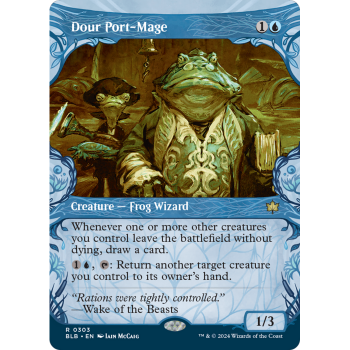Magic: The Gathering Dour Port-Mage (Showcase) (303) Lightly Played Foil