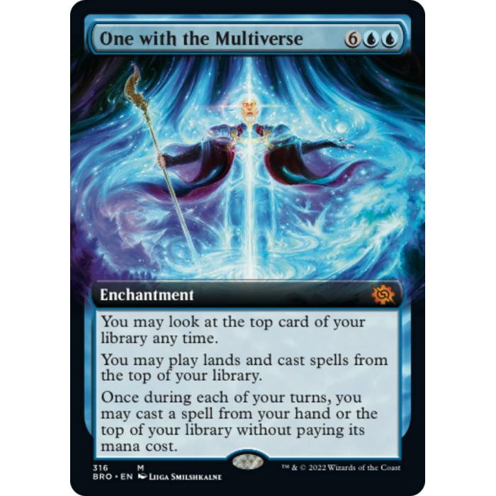Magic: The Gathering One with the Multiverse (Extended Art) (316) Lightly Played