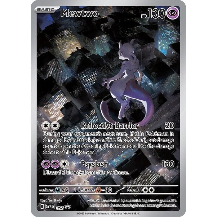 Pokemon Mewtwo (052) Near Mint Holofoil