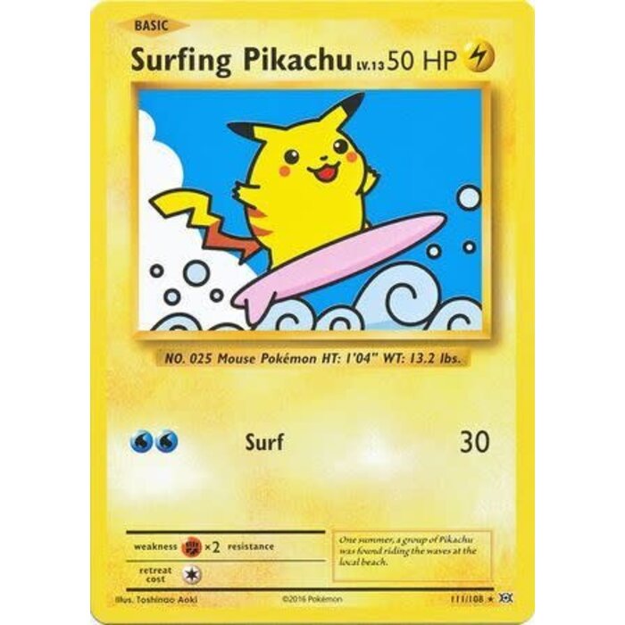 Pokemon Surfing Pikachu (111) Lightly Played