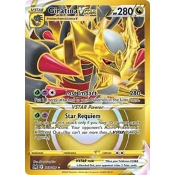 Pokemon Giratina VSTAR (Secret) (212) Lightly Played Holofoil