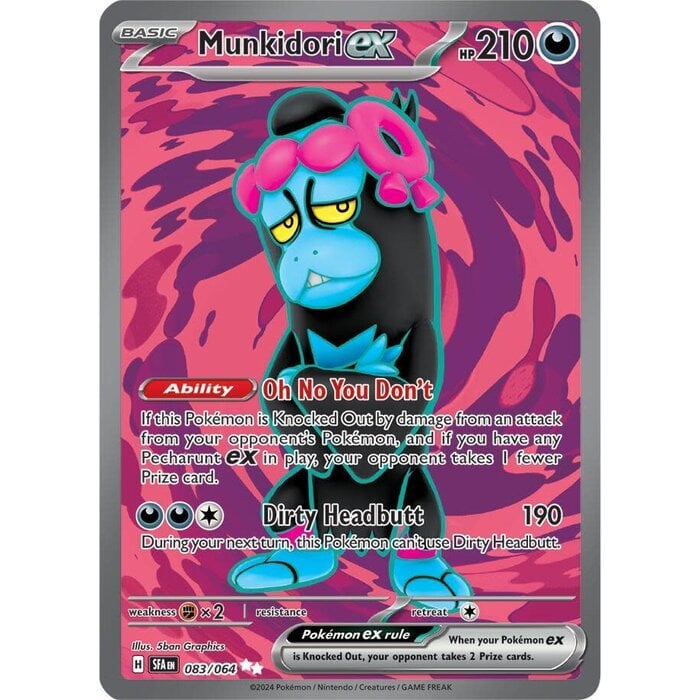 Pokemon Munkidori ex (083) Lightly Played Holofoil