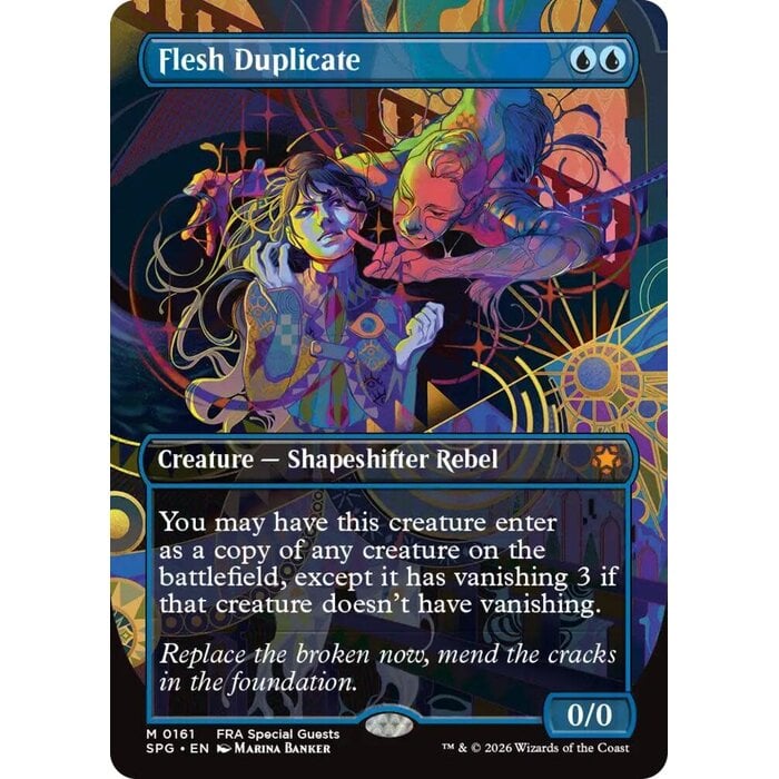 Magic: The Gathering Flesh Duplicate (Borderless) (161) Near Mint
