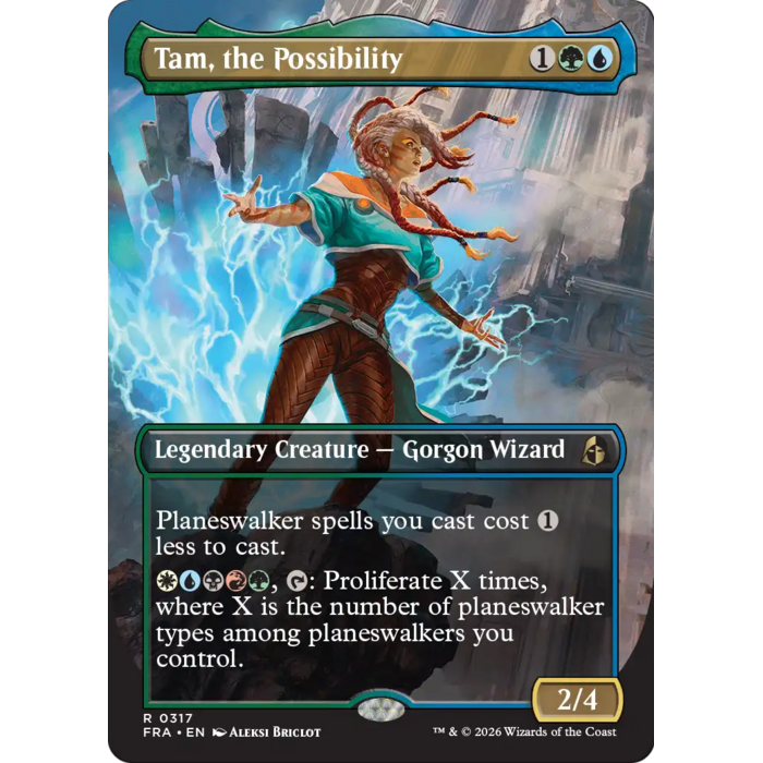 Magic: The Gathering Tam, the Possibility (Borderless) (317) Lightly Played Foil