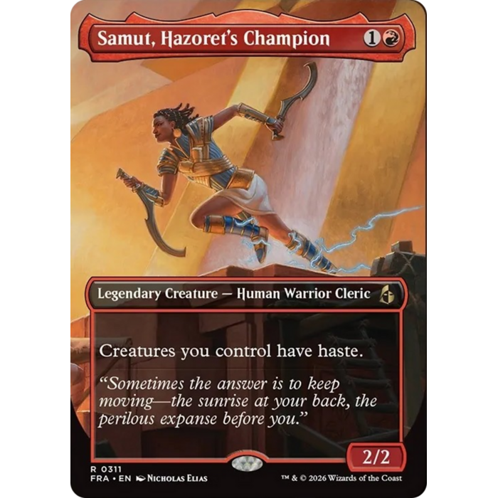 Magic: The Gathering Samut, Hazoret's Champion (Borderless) (311) Lightly Played