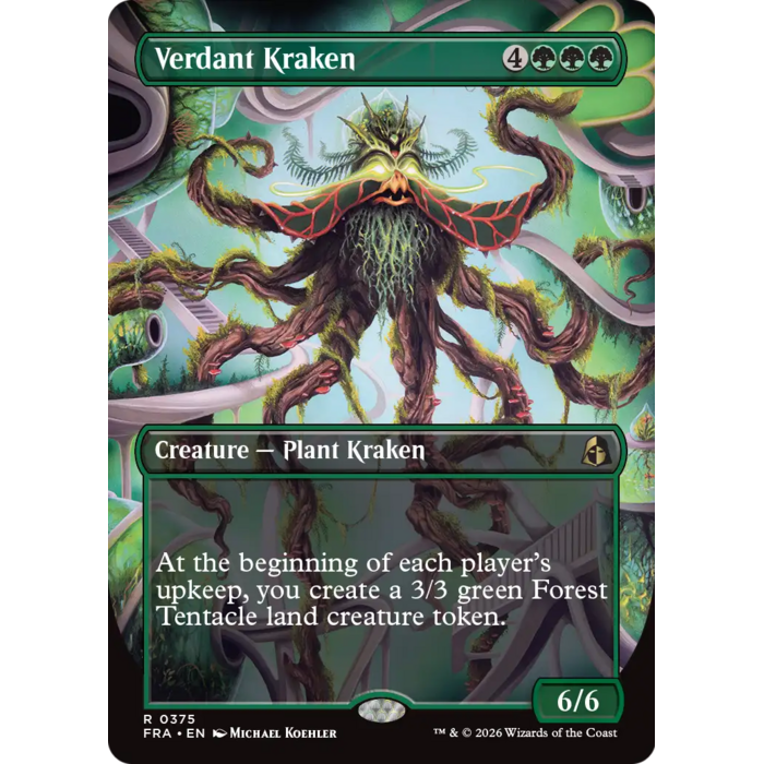 Magic: The Gathering Verdant Kraken (Borderless) (375) Lightly Played