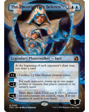 Magic: The Gathering The Theorist, Jace Beleren (Borderless) (363) Near Mint