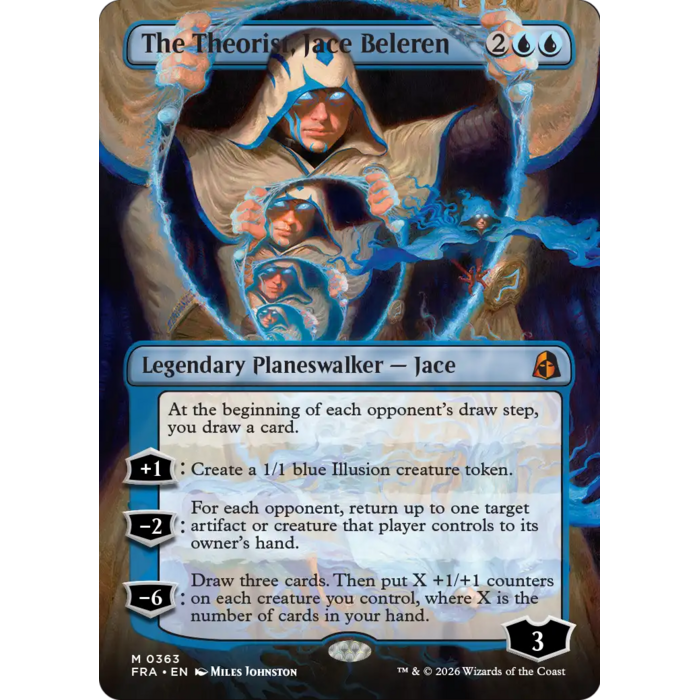 Magic: The Gathering The Theorist, Jace Beleren (Borderless) (363) Near Mint