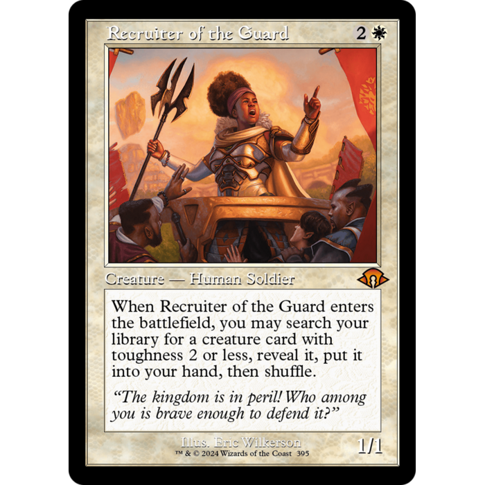 Magic: The Gathering Recruiter of the Guard (Retro Frame) (395) Lightly Played