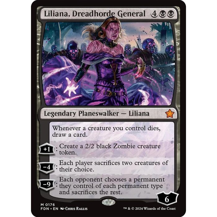 Magic: The Gathering Liliana, Dreadhorde General (176) Lightly Played