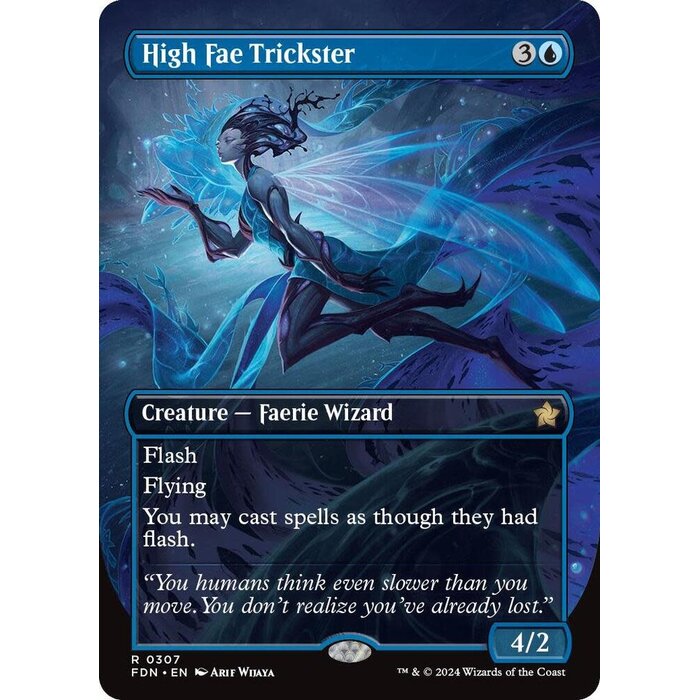 Magic: The Gathering High Fae Trickster (Borderless) (307) Lightly Played